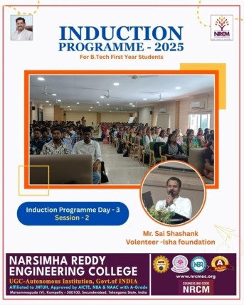 Induction program: A Session on Meditation by  Mr. SaI Shashank, Volunteer-Isha Foundation